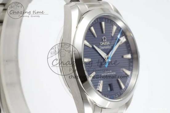 0314 FreshLook Aqua Terra 150M SS JQK 1:1 Best Edition Blue Dial Blue Hand on SS Bracelet A 7831